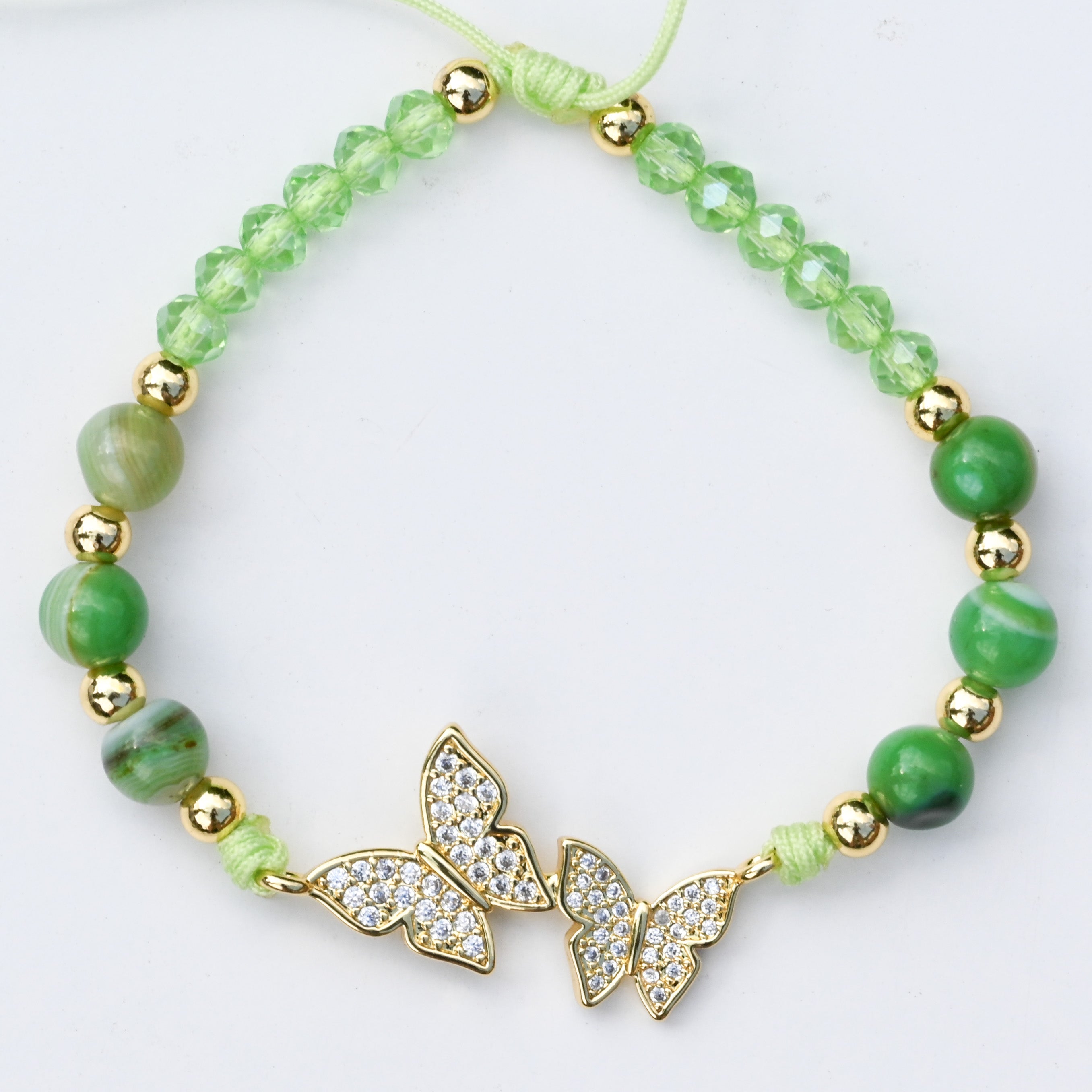 Enchanting Butterfly Agate Bracelet